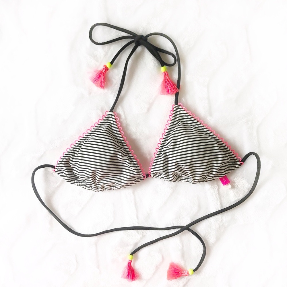 Victoria Secret Stripe and Tassel Bikini Top 👙